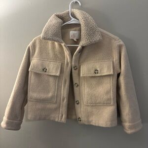 Gianni Bini Kids Tan Sherpa Jacket size M
